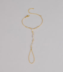 Glow in Motion Rhinestone Hand Chain