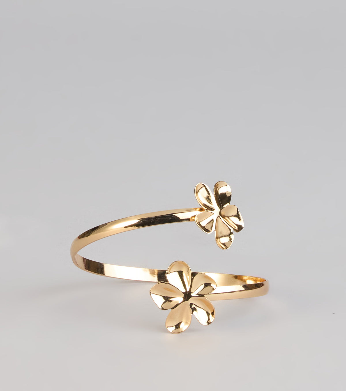Golden Bloom Flower Arm Cuff