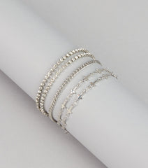 Soft Shine Cross Bracelet Set