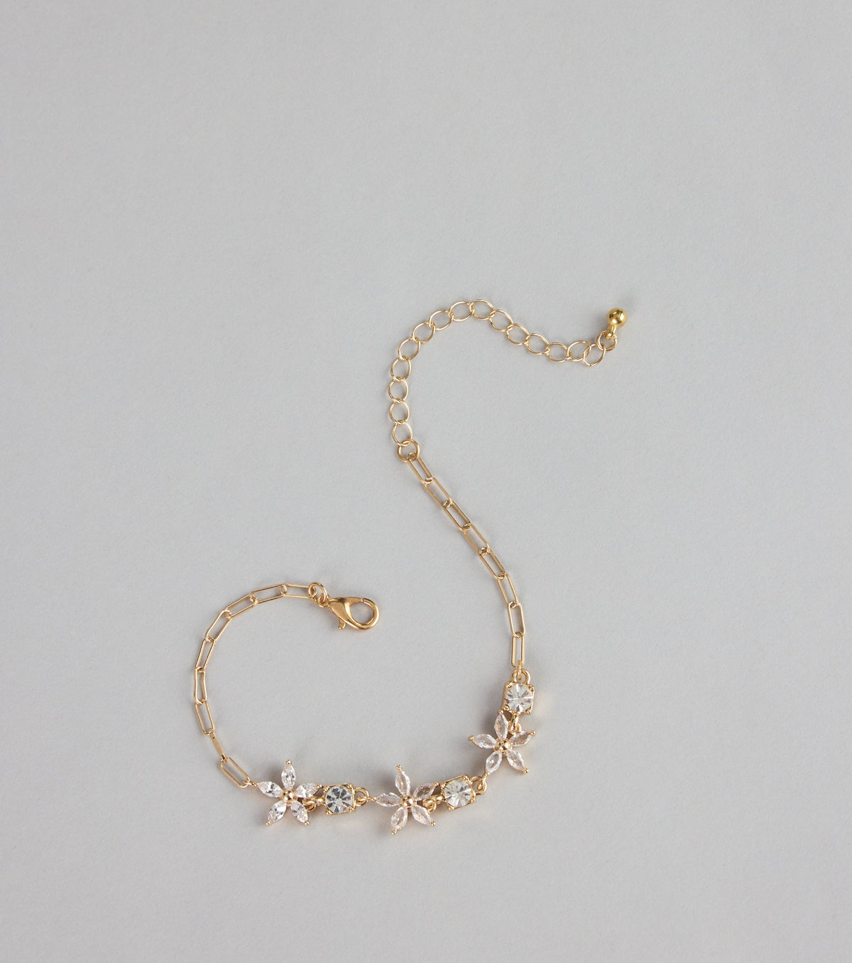 Elegant Bloom Cubic Zirconia Bracelet