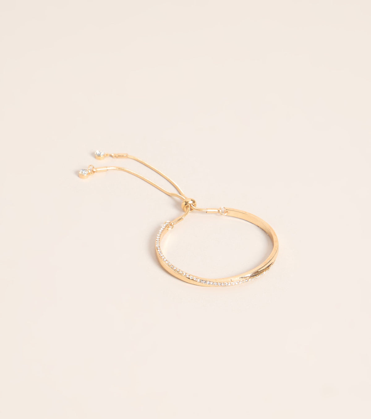 Subtle Shine Moment Rhinestone Slider Bracelet