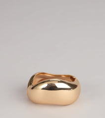 Melted Moment Sculpted Bangle Bracelet