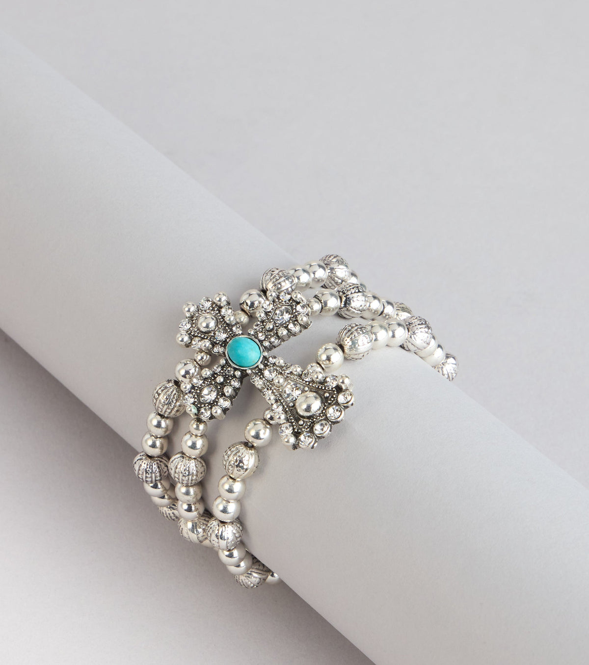 Western Spirit Cross Bead Bracelet Set
