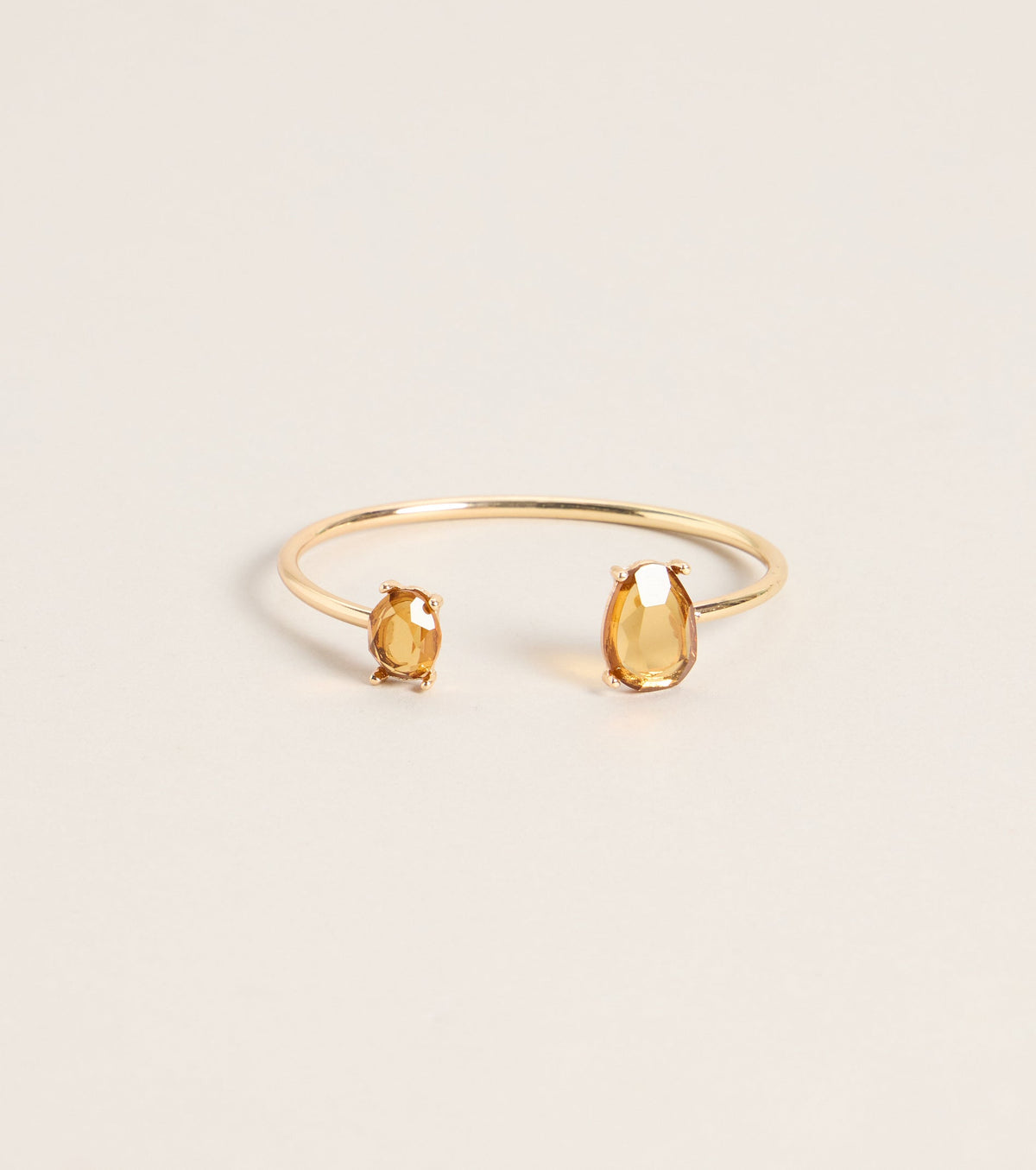 Golden Glam Rhinestone Cuff Bracelet