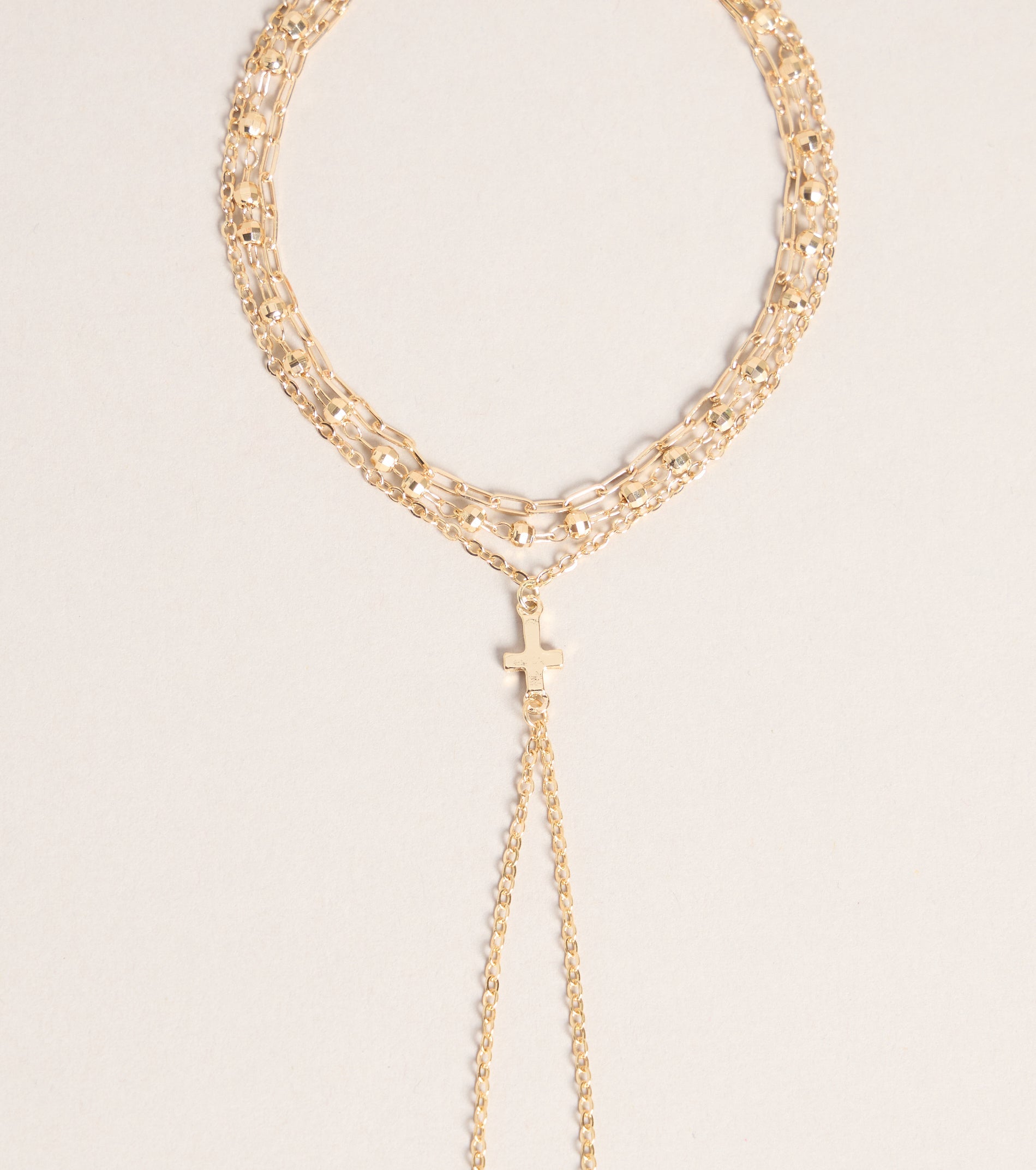 Delicate Chic Cross Hand Chain Bracelet