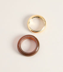 Vintage Coded Two Pack Bangle Bracelets
