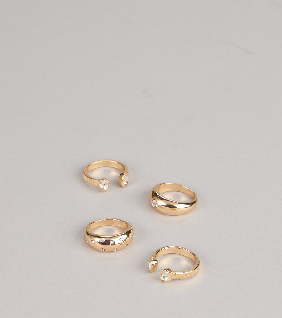 Sparkle Lane Four Pack Ring Set