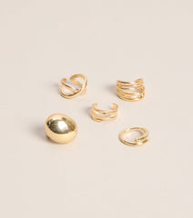 Stack The Attitude Five-Pack Ring Set