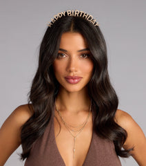 Birthday Glow Pearl Headband