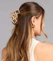 Lucky Charm Clover Claw Clip Set