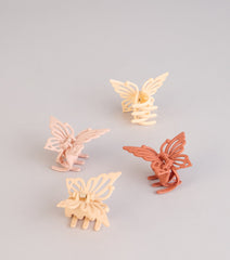Whimsical Charm Butterfly Claw Clip Set