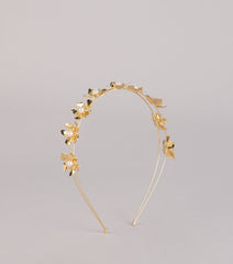 Golden Hour Bloom Pearl Flower Headband