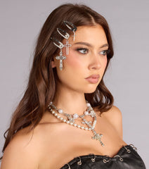 Cool Girl Cross Barrette Set