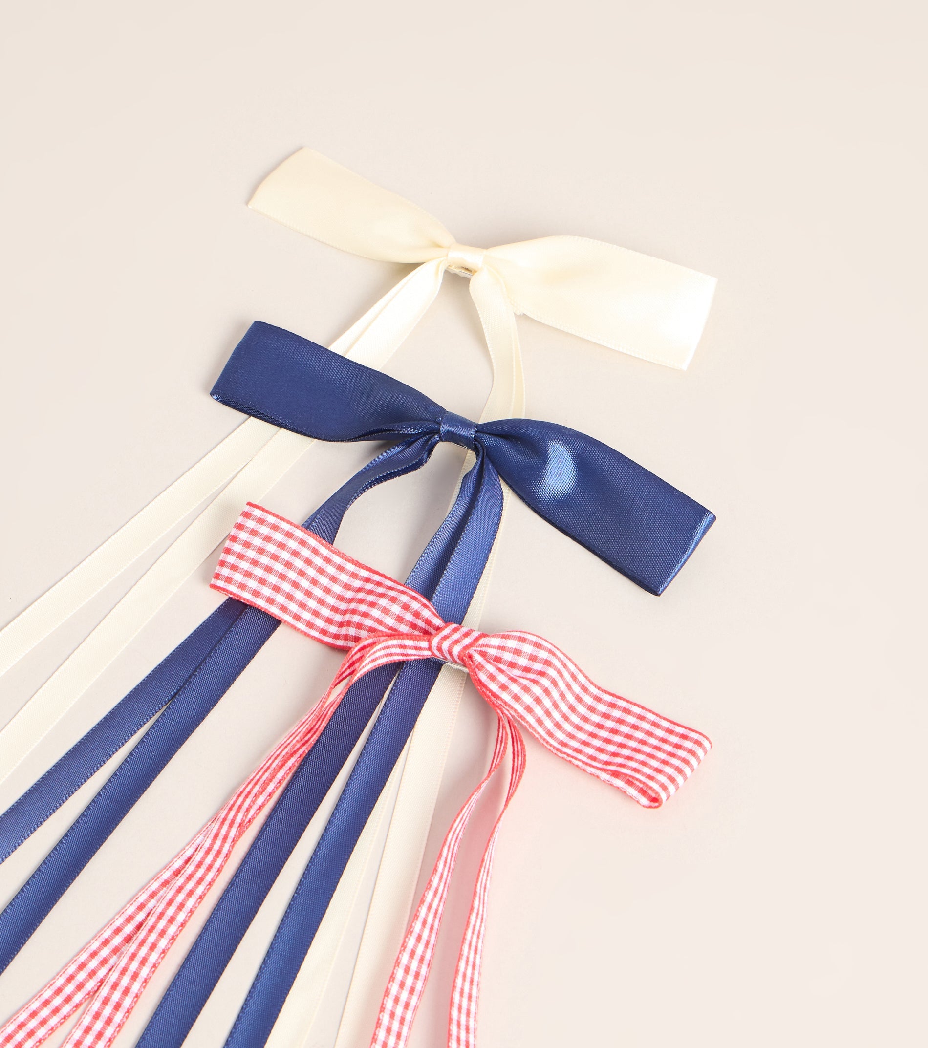 Sweet Side Three-Pack Bow Hair Clips