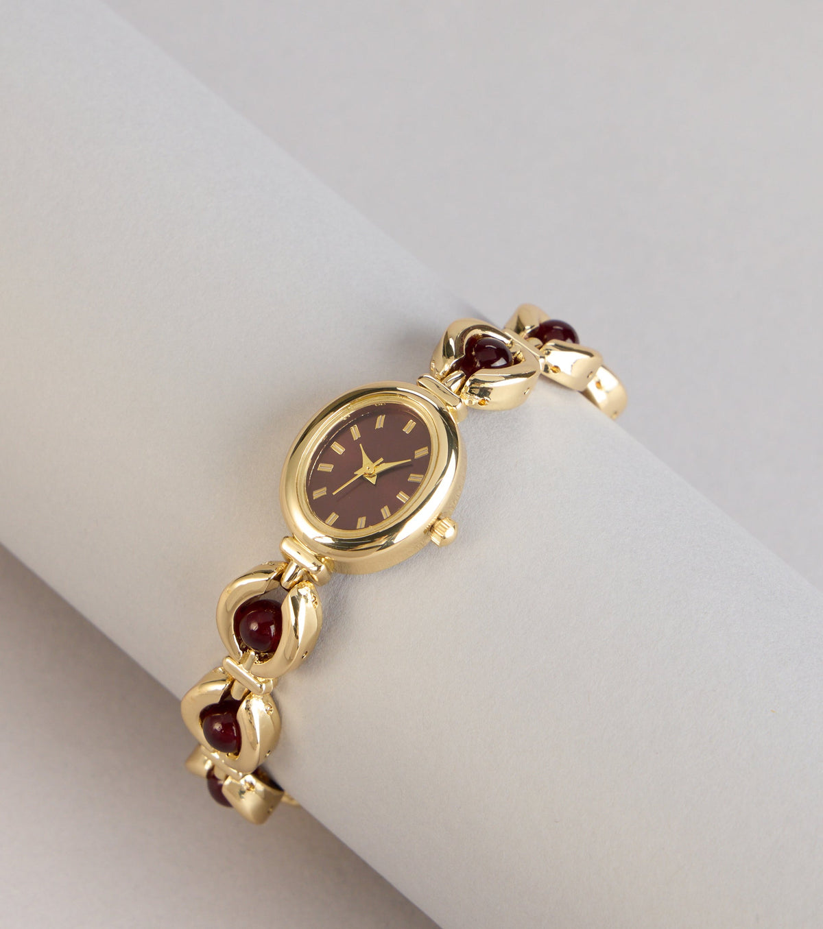 Effortless Chic Beaded Chain Watch