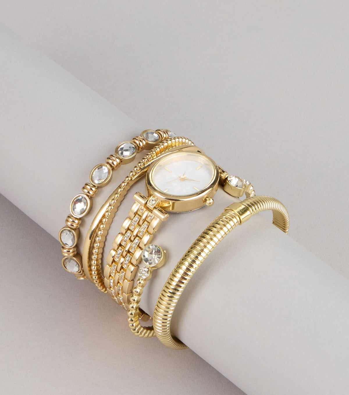 Quiet Luxe Watch and Bracelet Stack