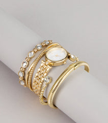 Quiet Luxe Watch and Bracelet Stack