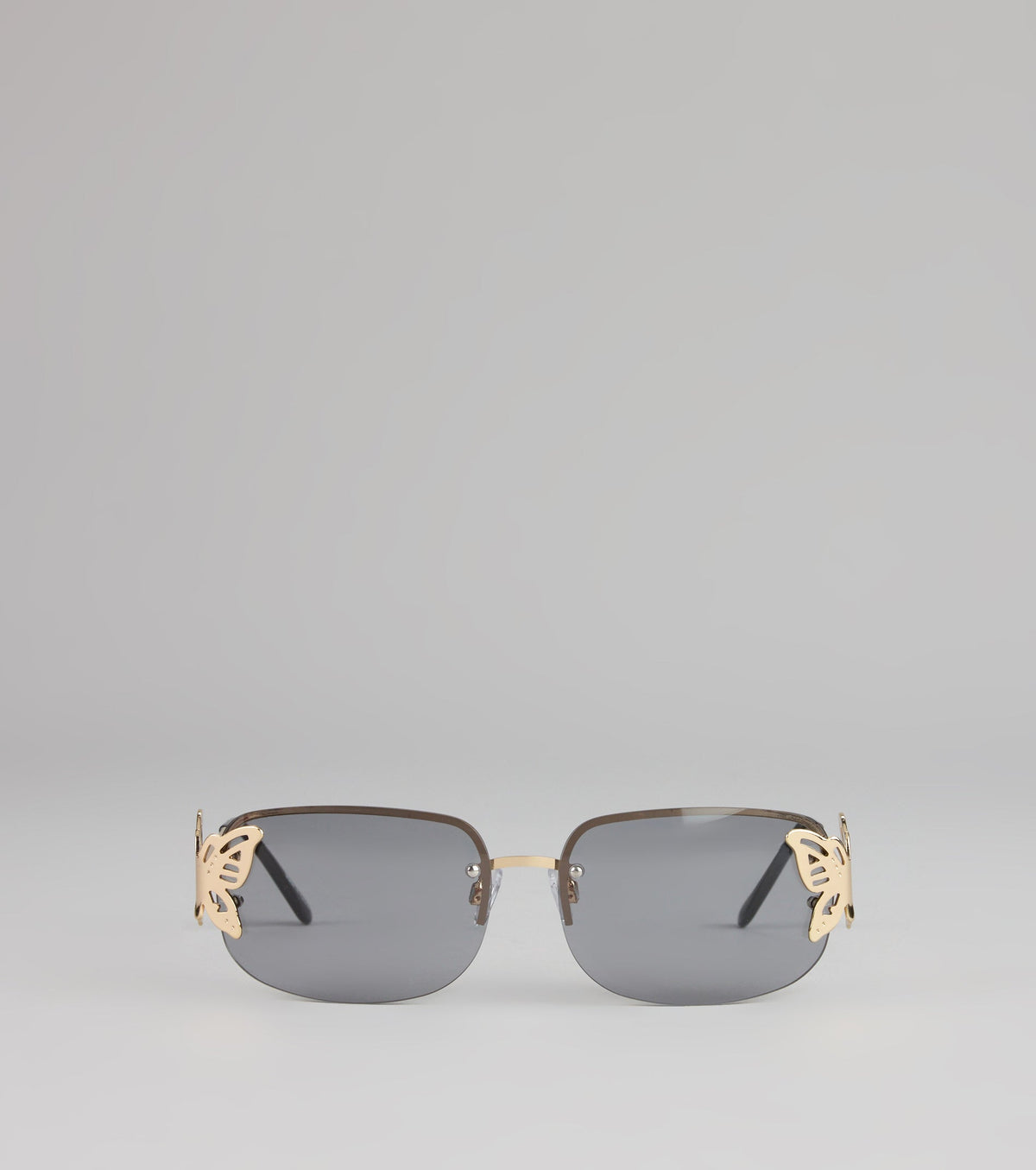 Dreamy Winged Rimless Sunglasses