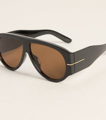No Small Talk Oversized Sunglasses