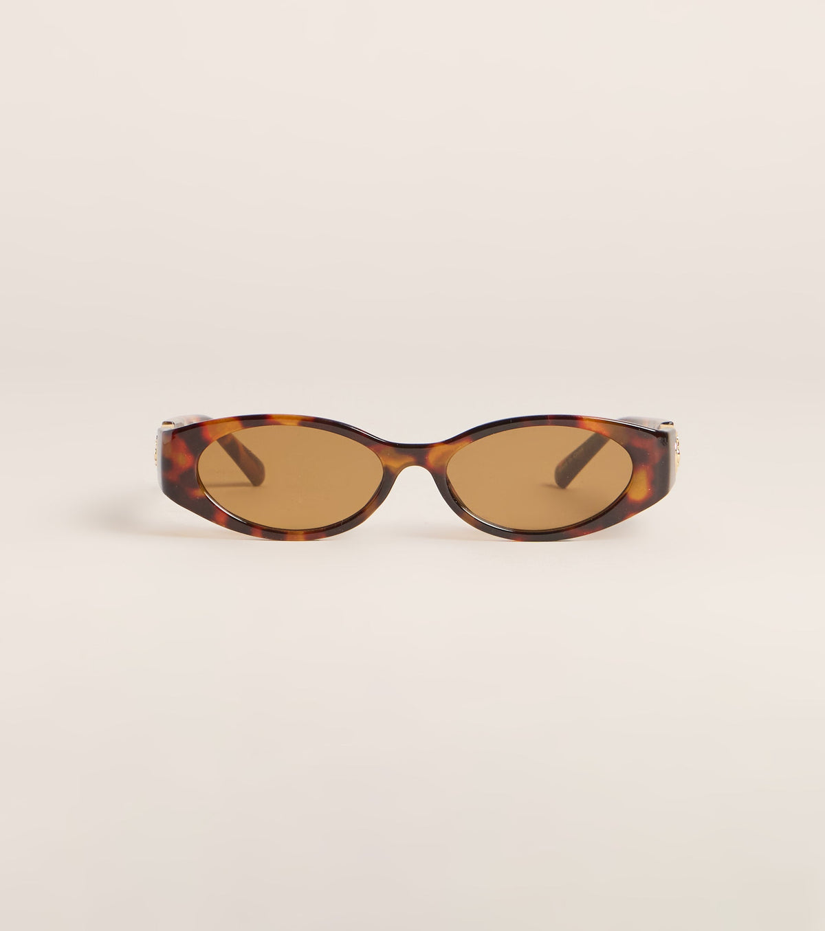 Unread Text Oval Sunglasses