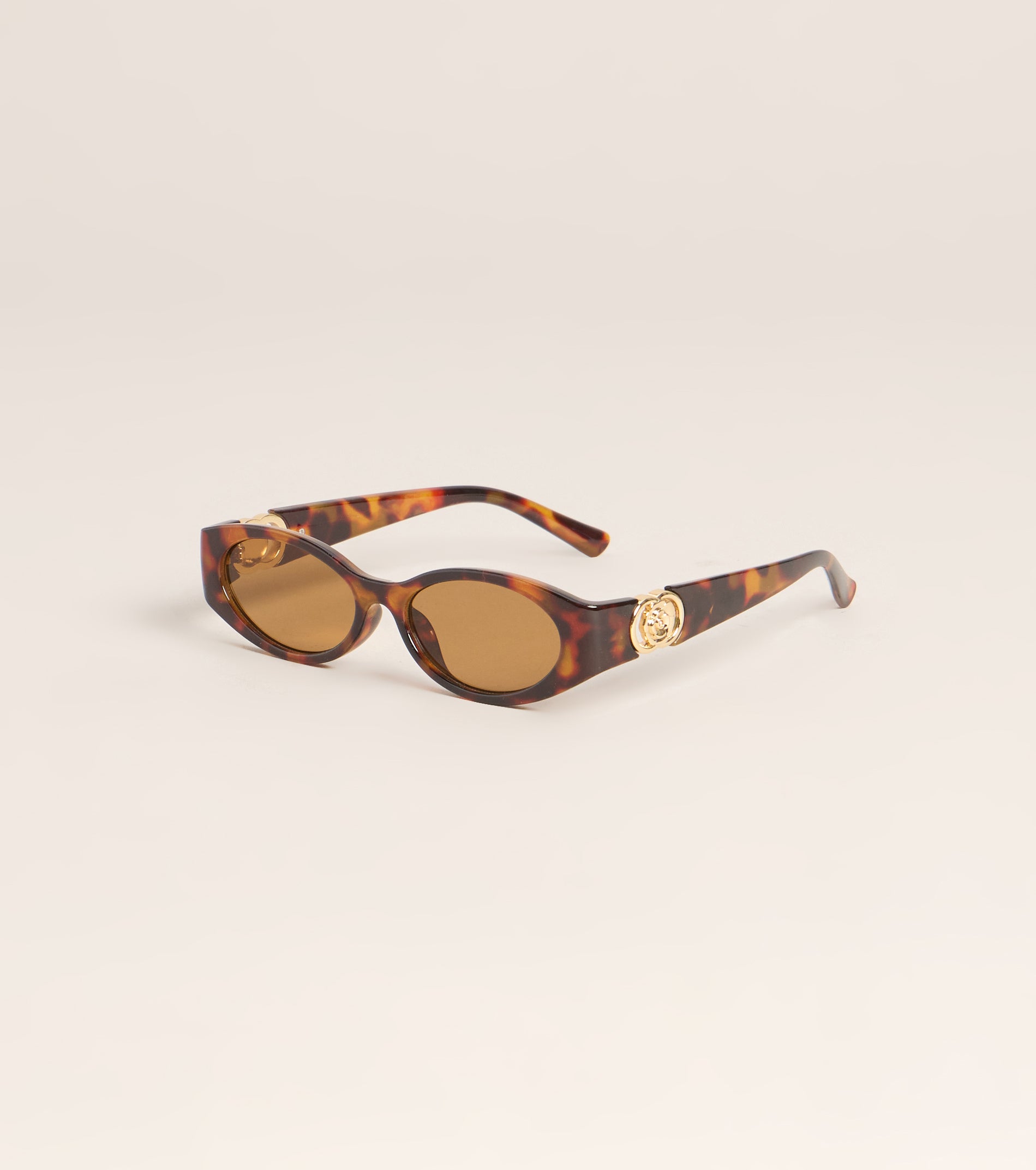 Unread Text Oval Sunglasses