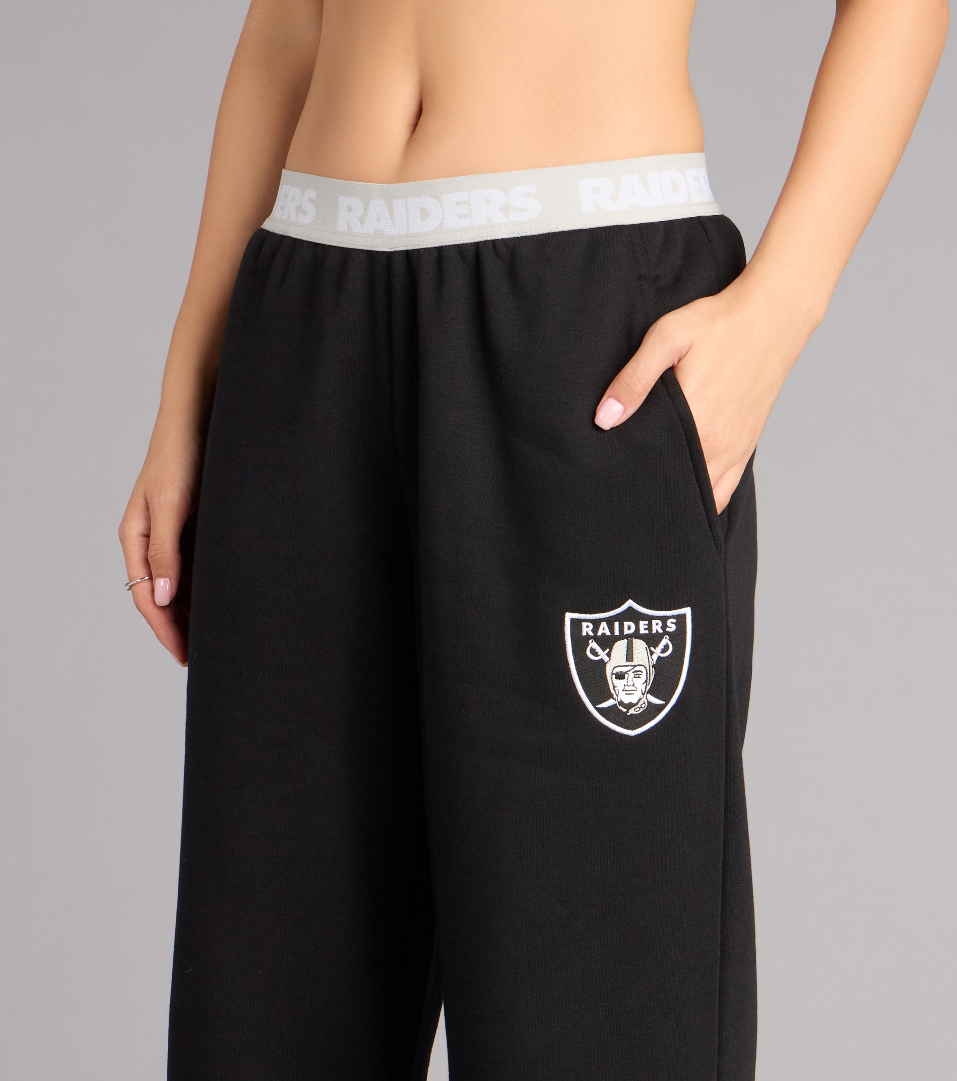 Ultra Game NFL Las Vegas Raiders Wide-Leg Sweatpants