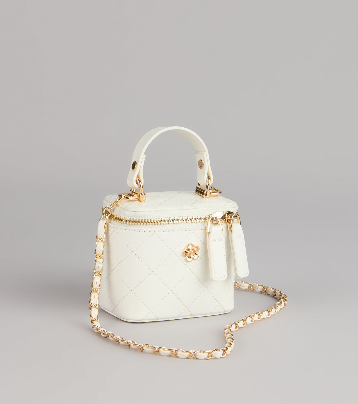 Sweet Details Quilted Mini Handle Crossbody