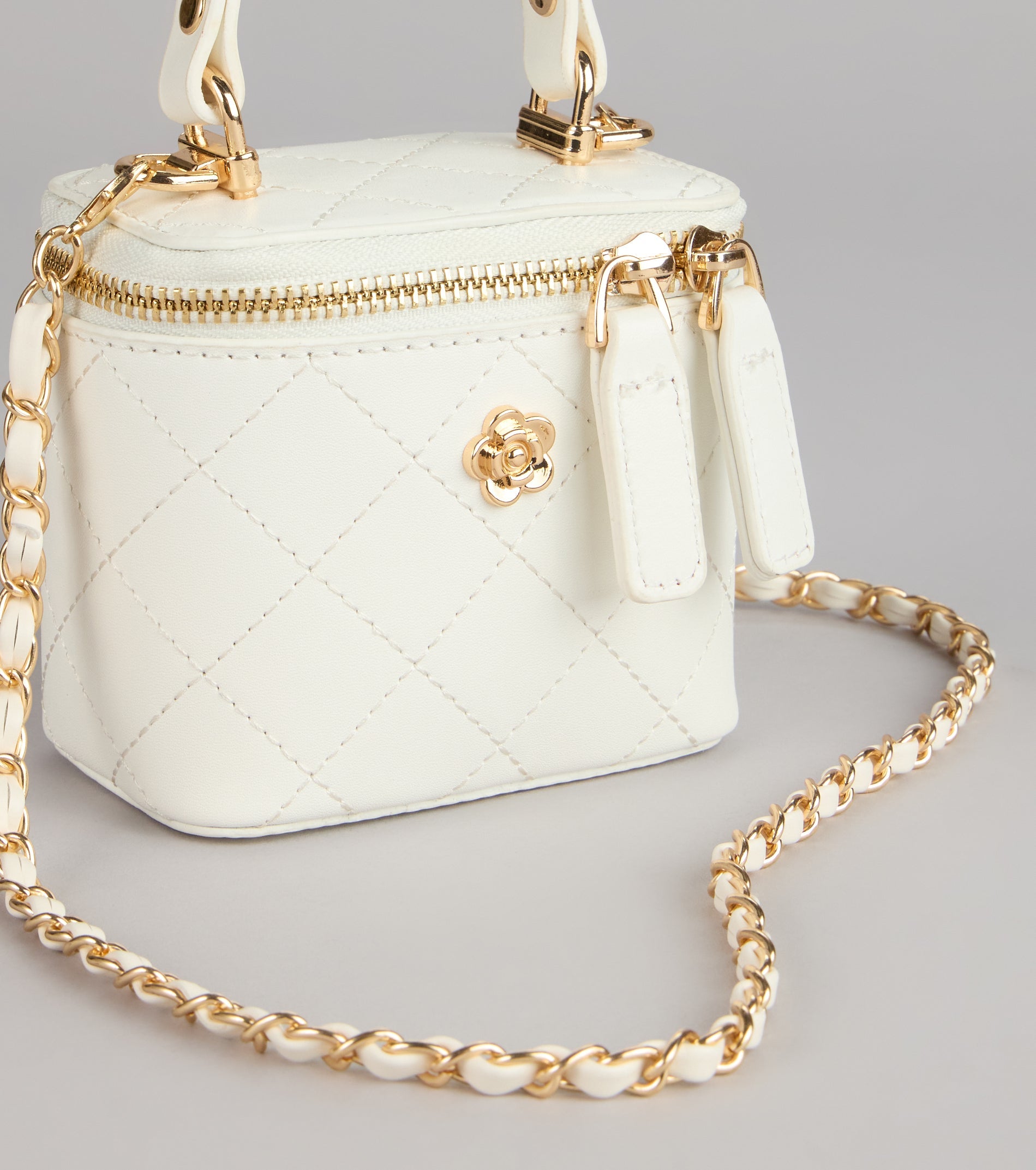 Sweet Details Quilted Mini Handle Crossbody