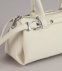 Chic Plans Buckle Strap Mini Handbag