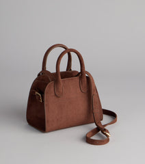 Mini Moment Faux Suede Tote Bag