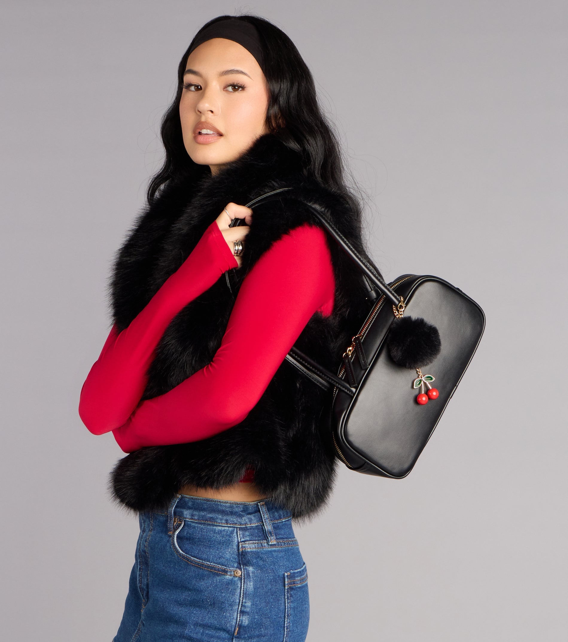 Playful Pop Keychain Shoulder Bag