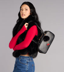 Playful Pop Keychain Shoulder Bag