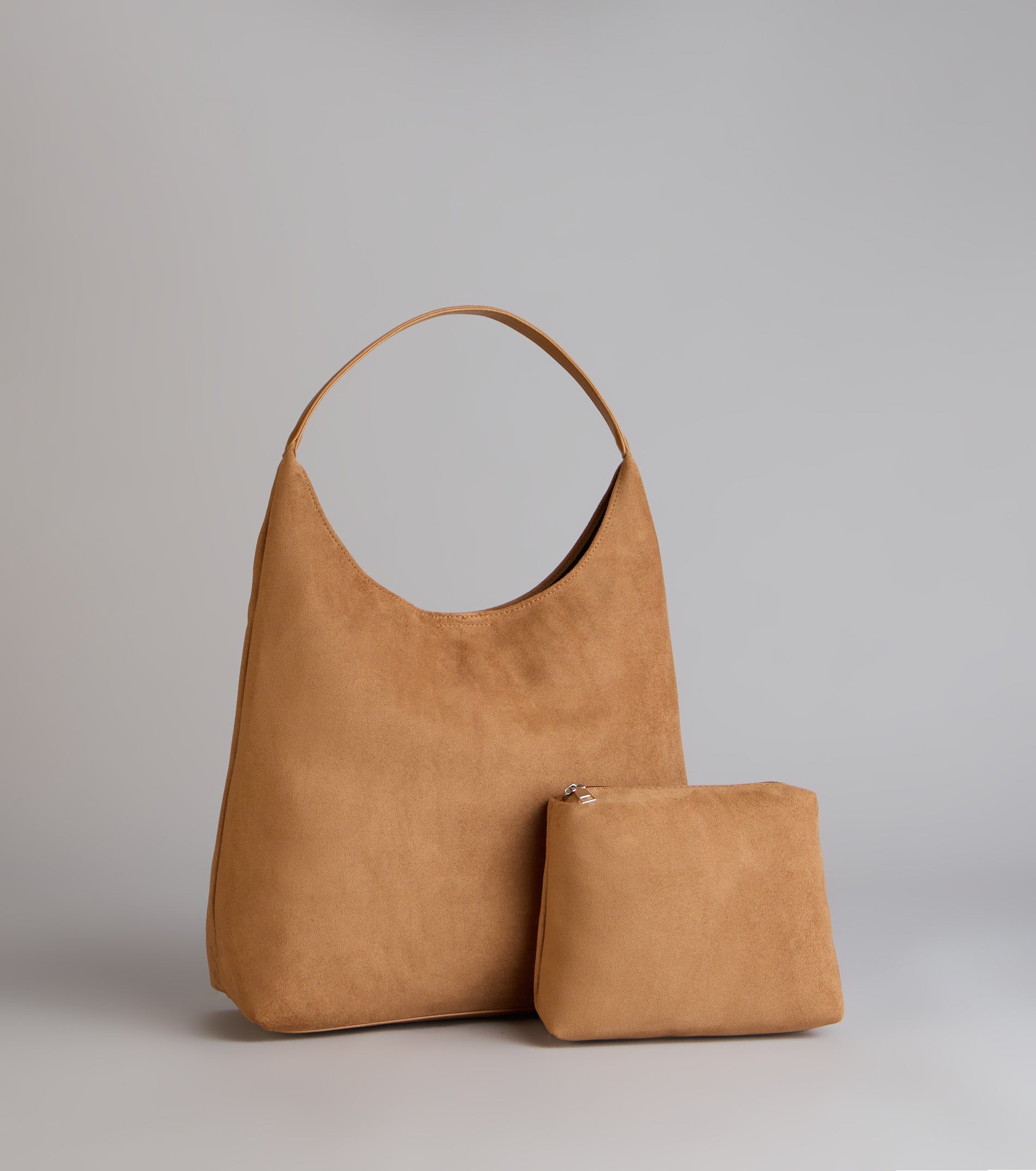 Out And About Faux Suede Tote Bag
