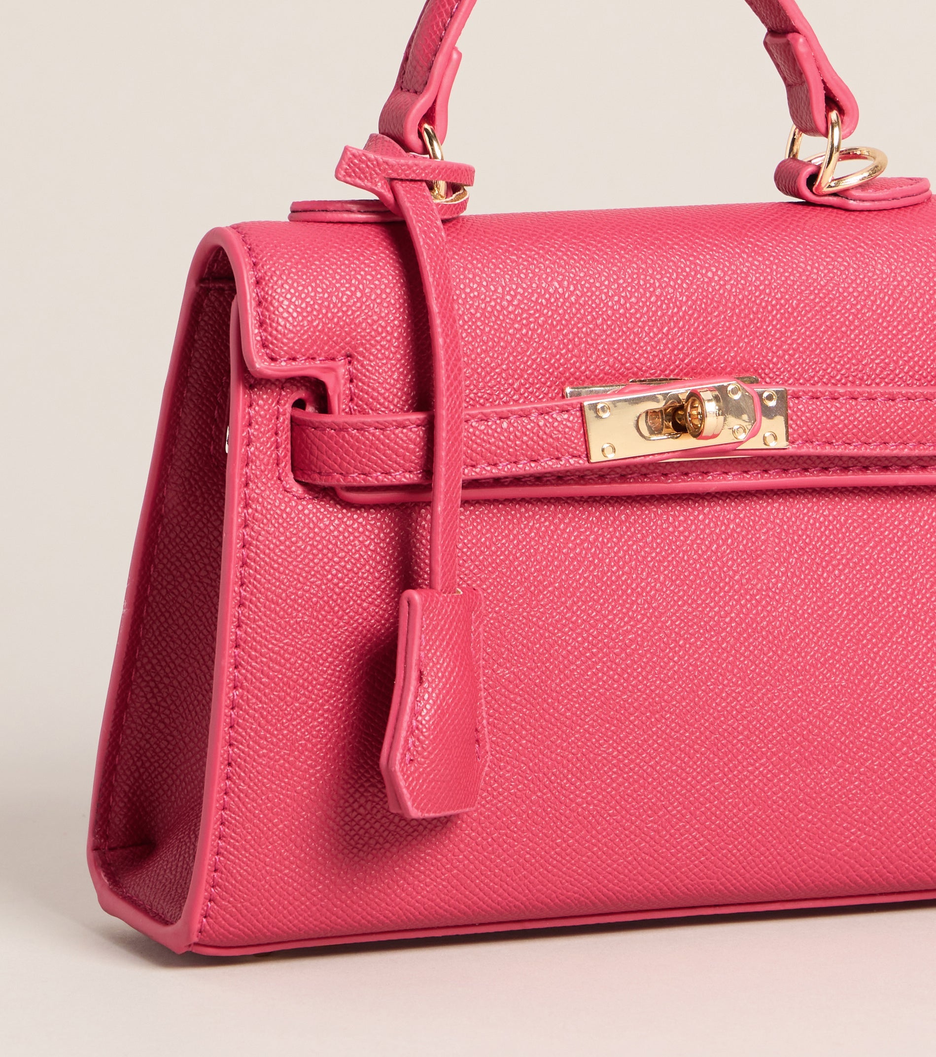 Iconic Behavior Twist Lock Mini Satchel Bag
