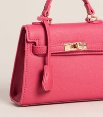 Iconic Behavior Twist Lock Mini Satchel Bag