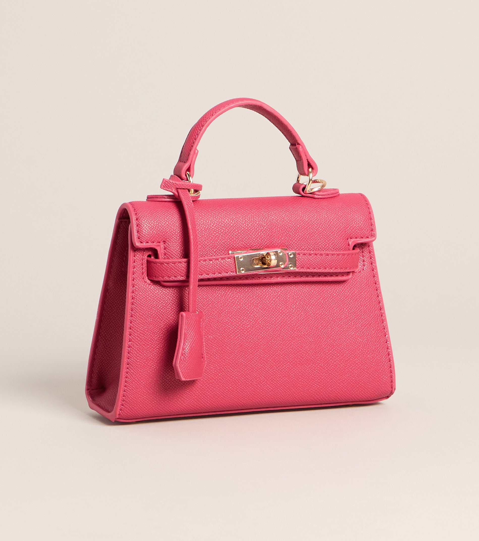 Iconic Behavior Twist Lock Mini Satchel Bag