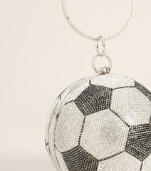 Kicked A Goal Soccer Rhinestone Bag