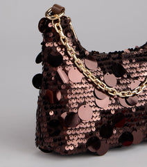 Shimmer Hour Sequin Shoulder Bag