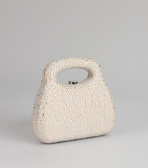 The Glimmer Drop Rhinestone Clutch Bag