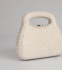 The Glimmer Drop Rhinestone Clutch Bag