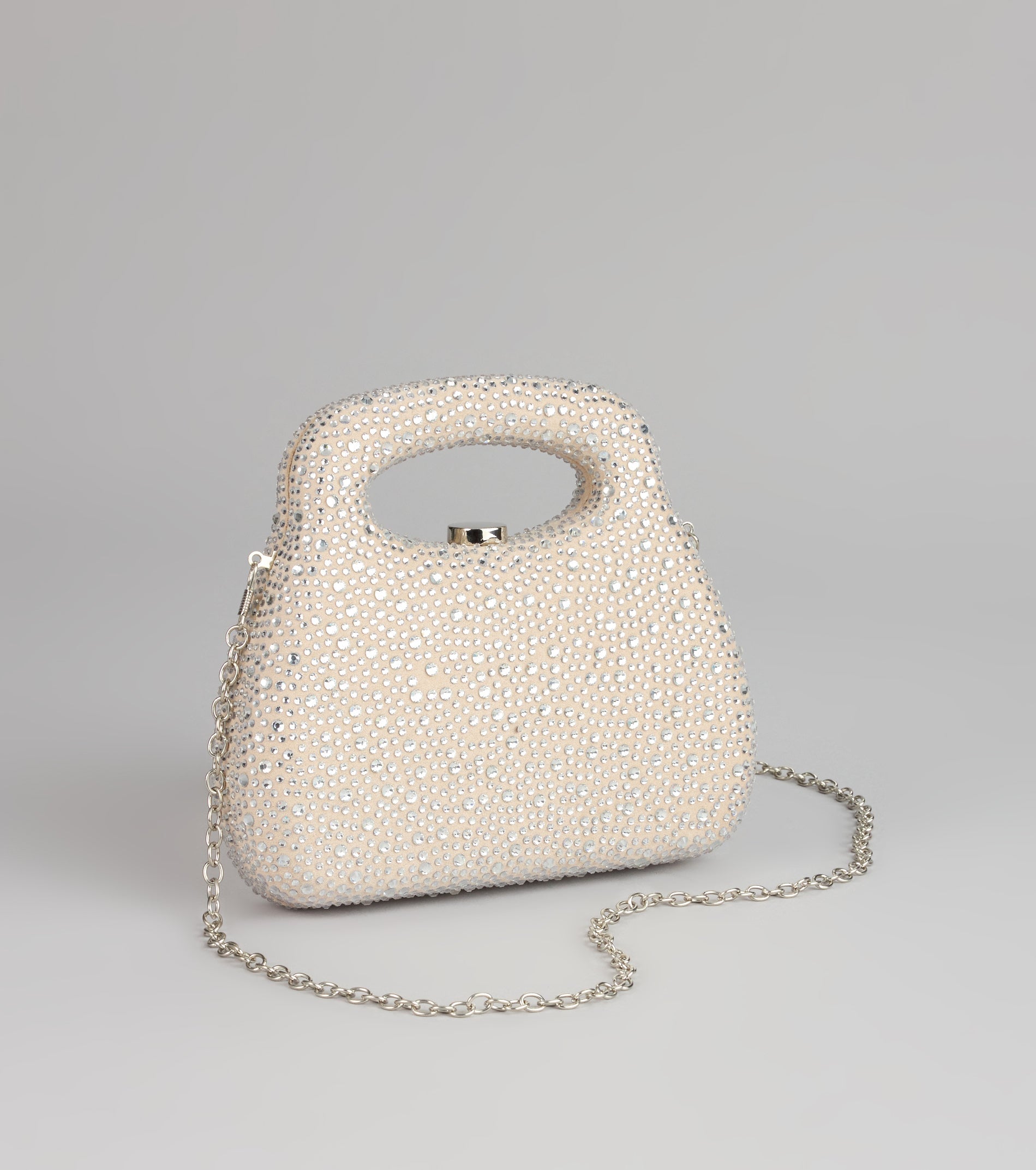 The Glimmer Drop Rhinestone Clutch Bag