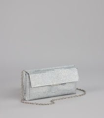 Crystal Hour Square Rhinestone Clutch