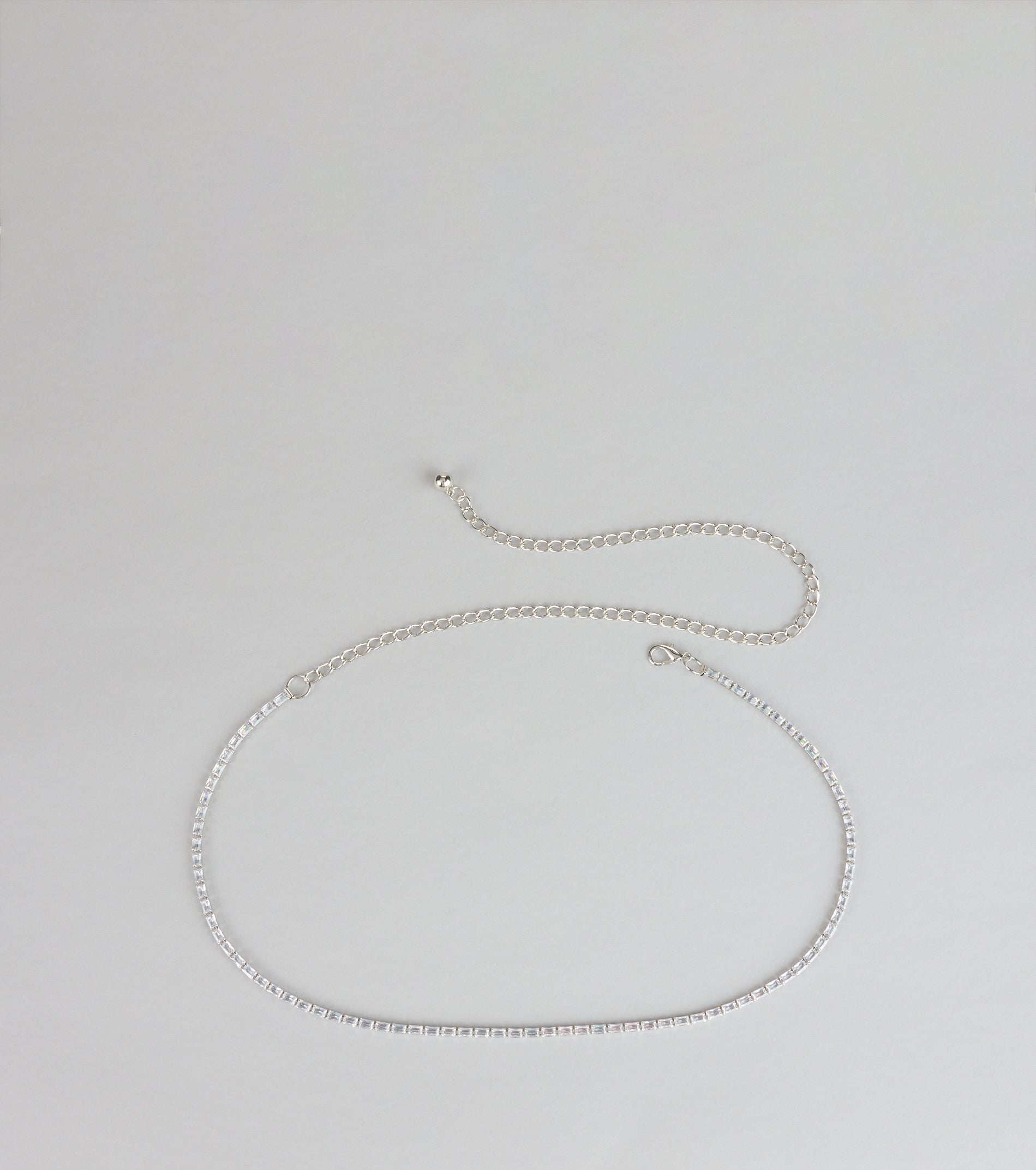 Soft Shine Dainty Rhinestone Chain Belt