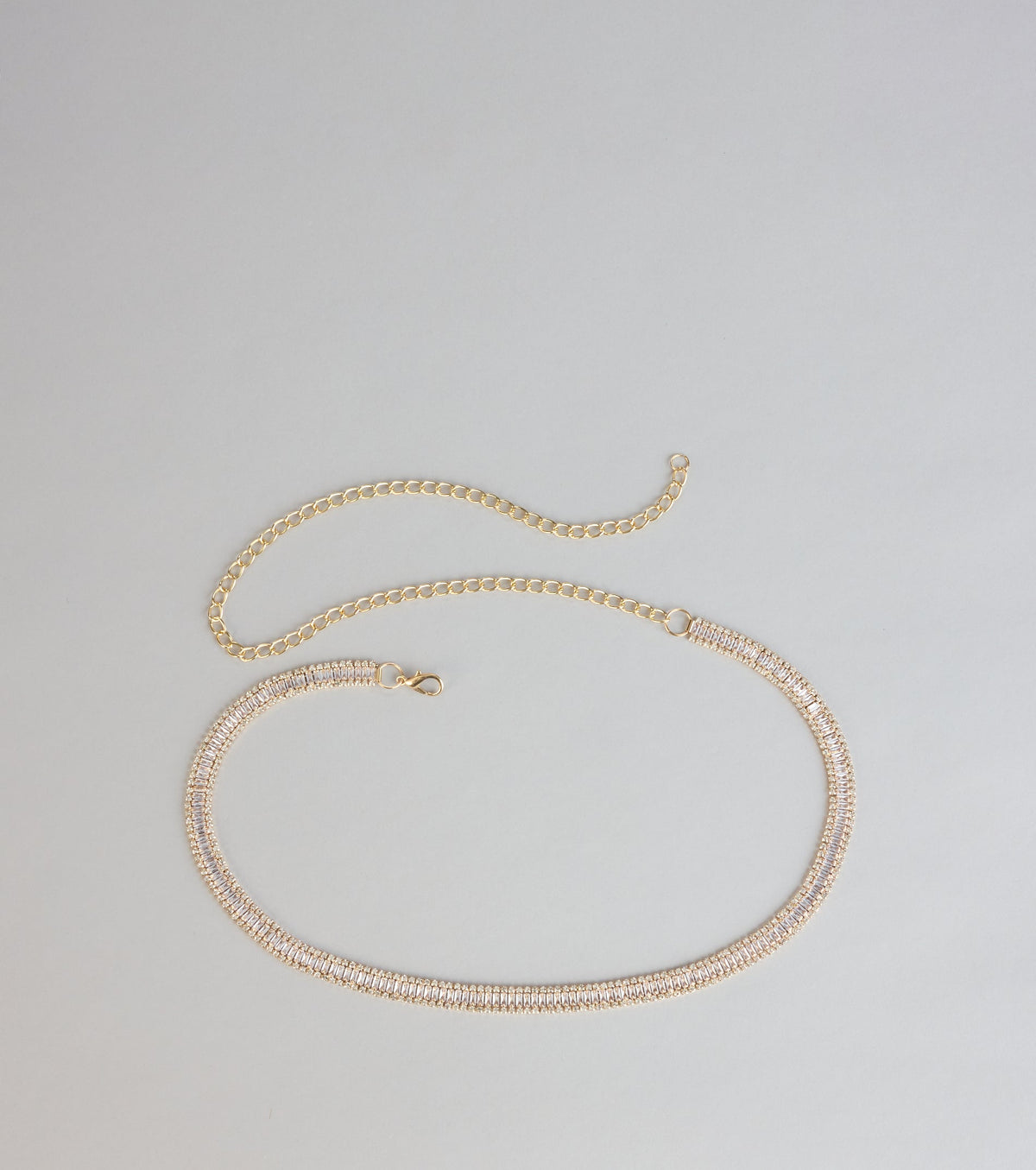 Shimmer Statement Cubic Zirconia Belt