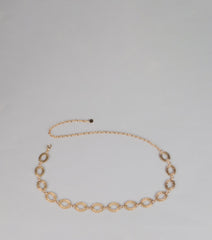 Linked Up Luxe Oval Chain Belt