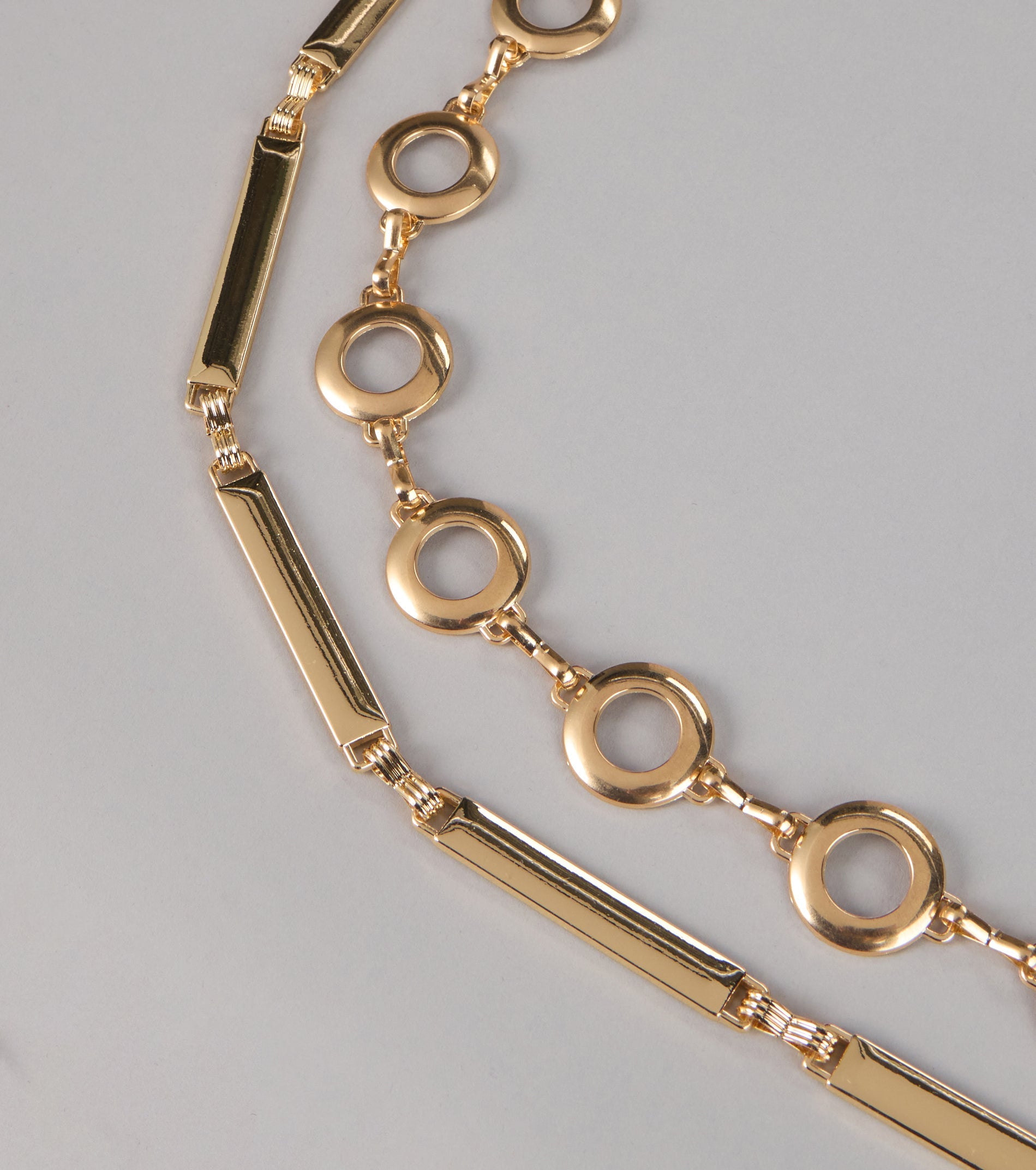 Double The Drama Two-Pack Chain Belt Set