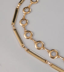 Double The Drama Two-Pack Chain Belt Set