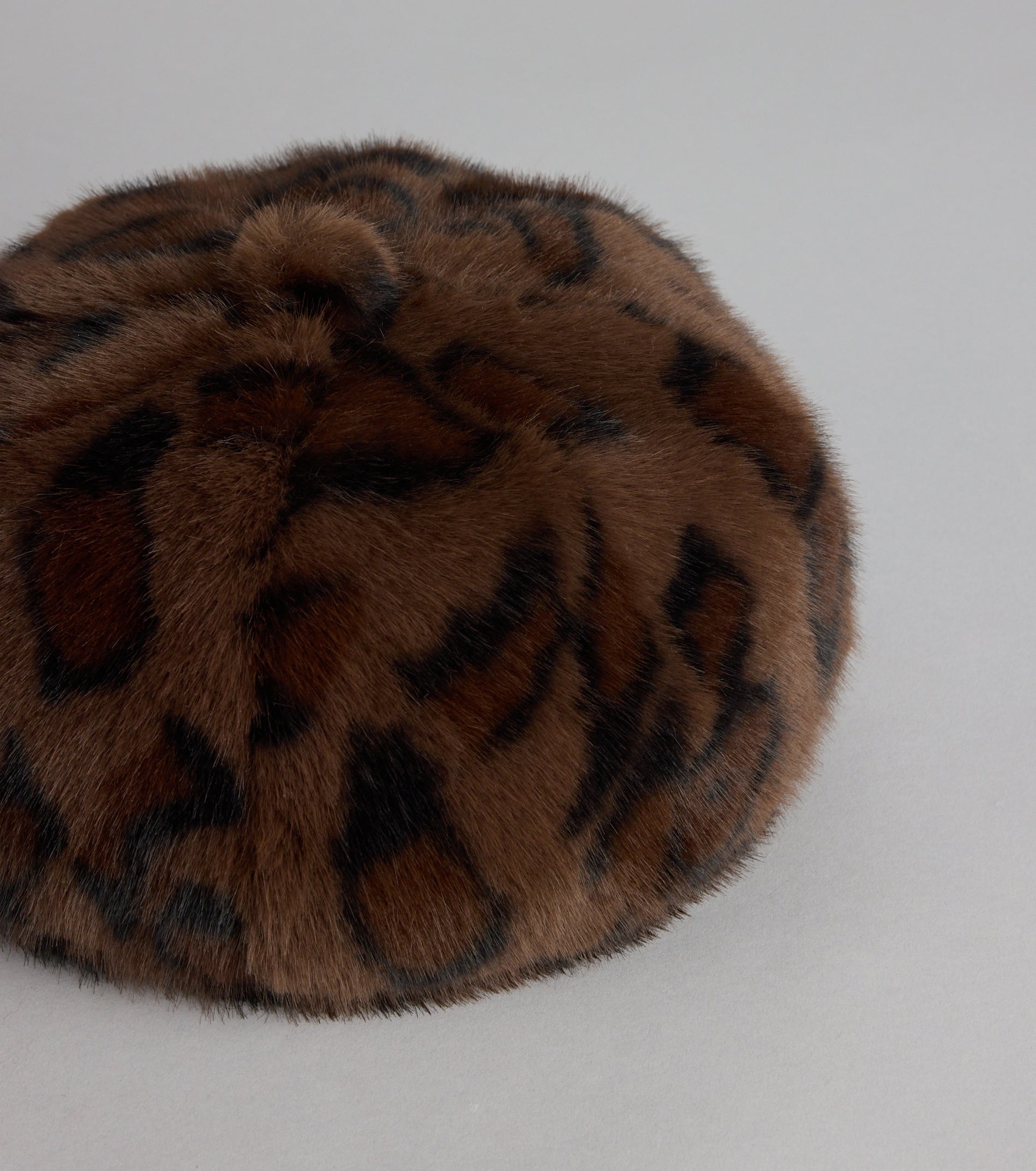 Leopard Luxe Faux Fur Beret