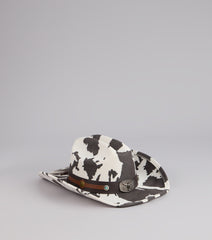 Rodeo Dreams Cow Print Cowboy Hat