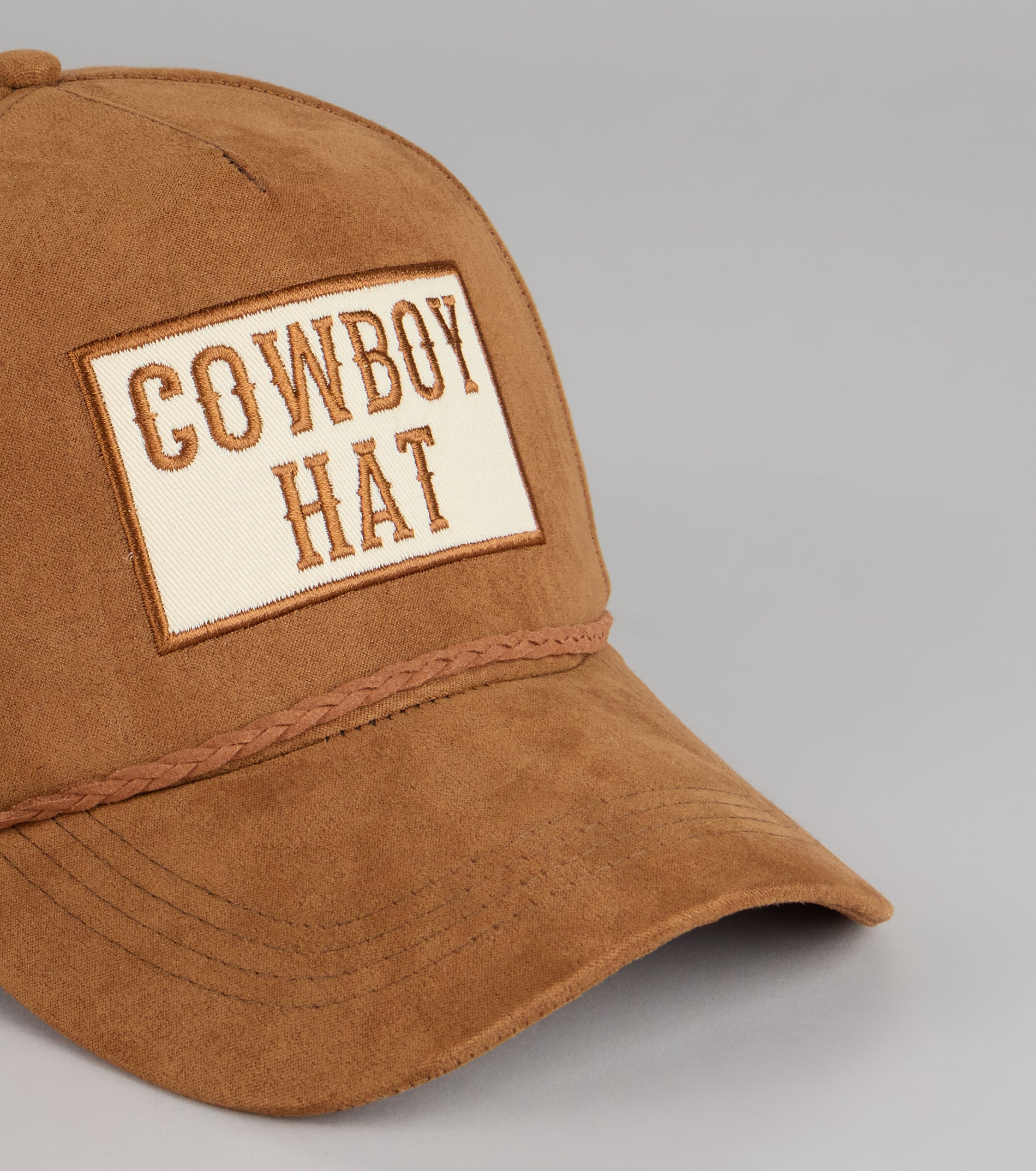 Saddle Up Faux Suede Cowboy Cap